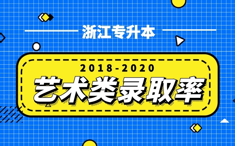 2018-2020浙江专升本艺术类录取率