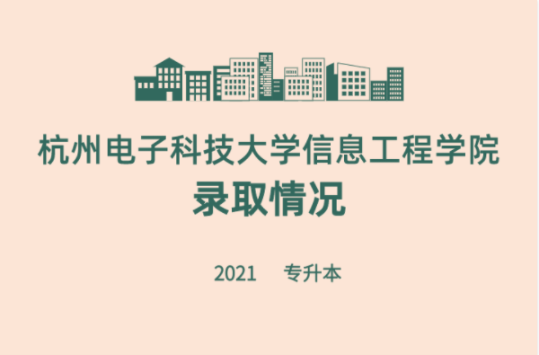2021年杭州电子科技大学信息工程学院专升本拟录取工作已顺利结